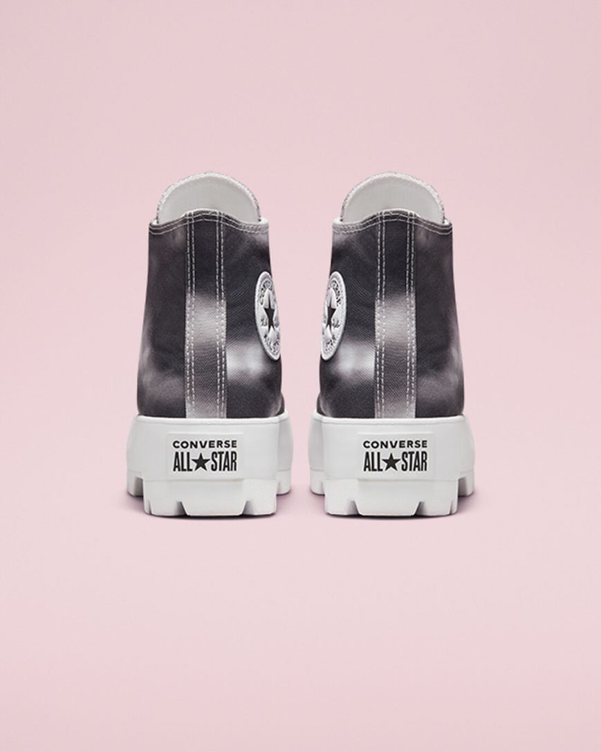 Women's Converse Muted Cloud Wash Lugged Chuck Taylor All Star High Top Shoes Silver / White | AU 690ECF